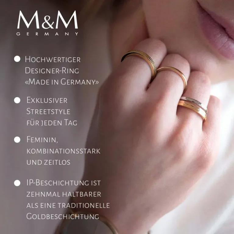 Infografik Beispiel unten Amazon Produktfotos Hand mehrere Ringe