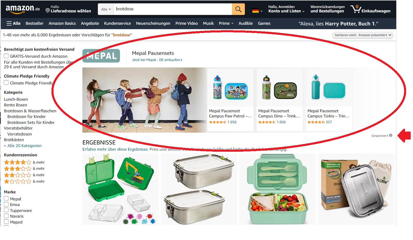 Auf Amazon verkaufen - Werbung